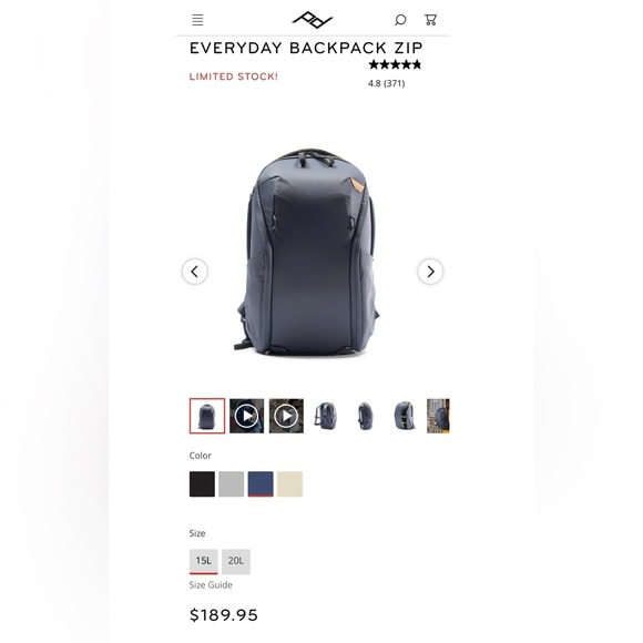 Peak Design Backpack - Picture 2 of 4